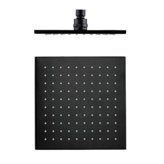 Nero Square Shower Head Matte Black 250mm