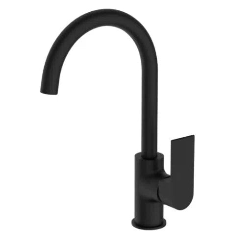 Nero Bianca Kitchen Mixer Gooseneck Spout