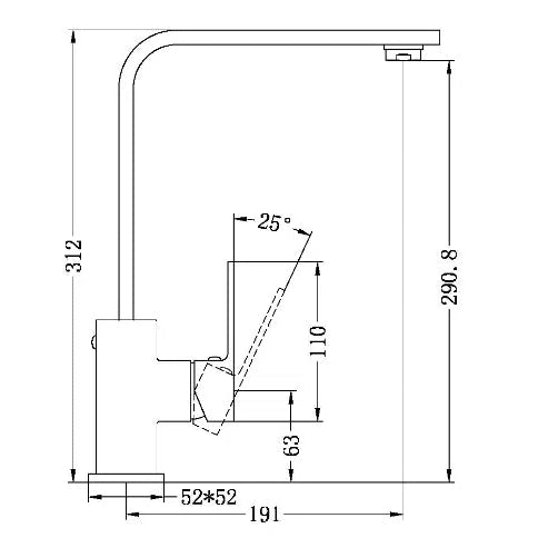 Nero Celia Kitchen Mixer Builders Range Matte Black