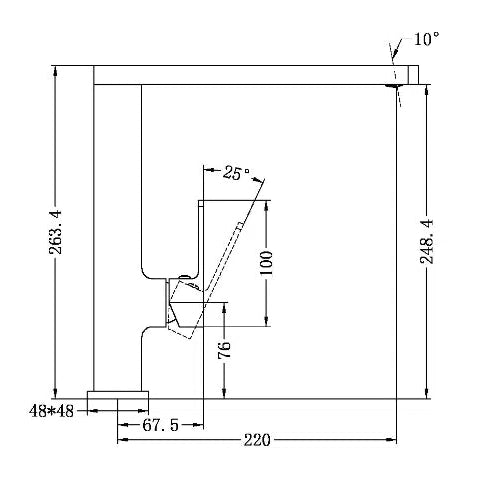 Nero Celia Kitchen Mixer Matte Black