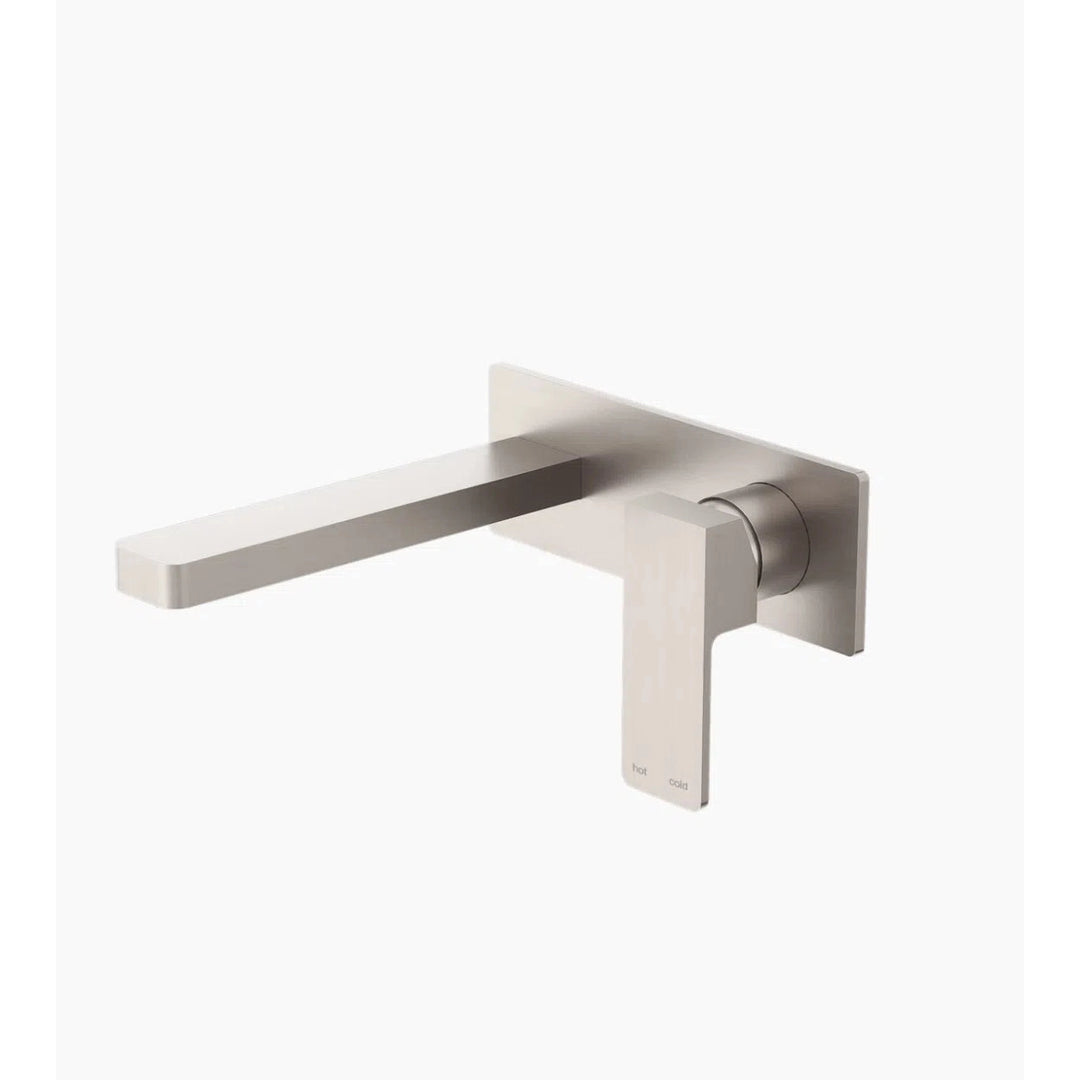 Nero Celia Wall Basin Mixer Brushed Nickel