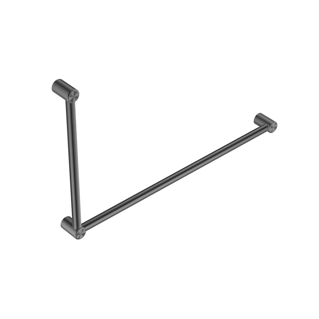 Dda Grab Rails Nero Mecca Care 32mm DDA Grab Rail Set 90 degree 600x1000mm
