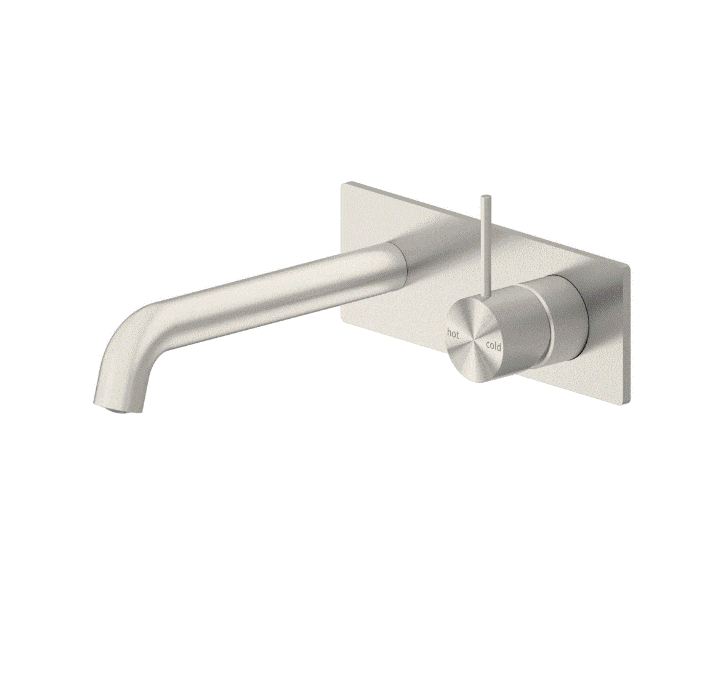 Nero Mecca Wall Basin Mixer & Spout Handle Up