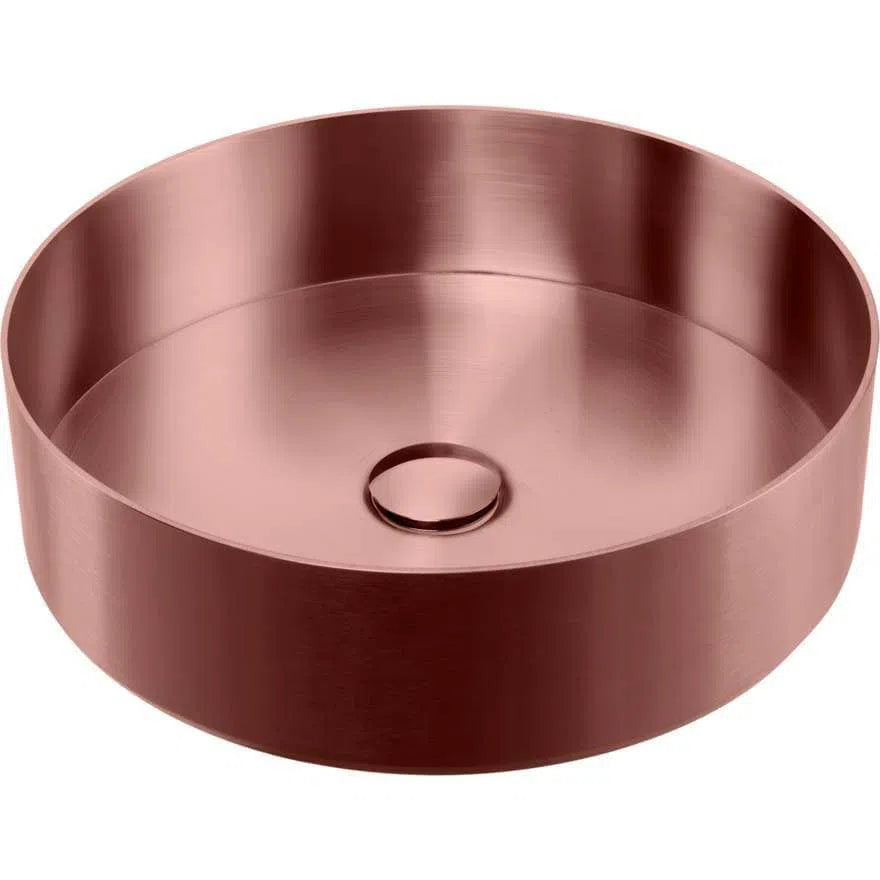 Basins Oliveri Oliveri Milan Round Stainless Steel Basin - Copper