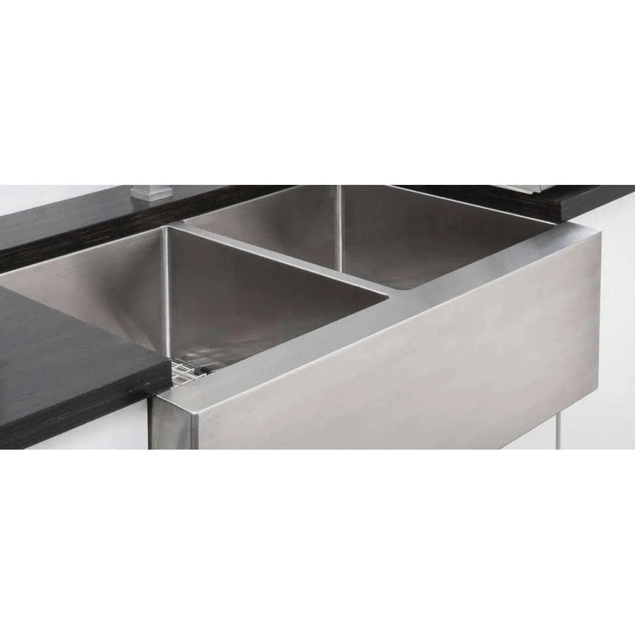 Double Bowl Sink Oliveri Oliveri Professional Butler Series Double Bowl Sink With Apron PR1263U