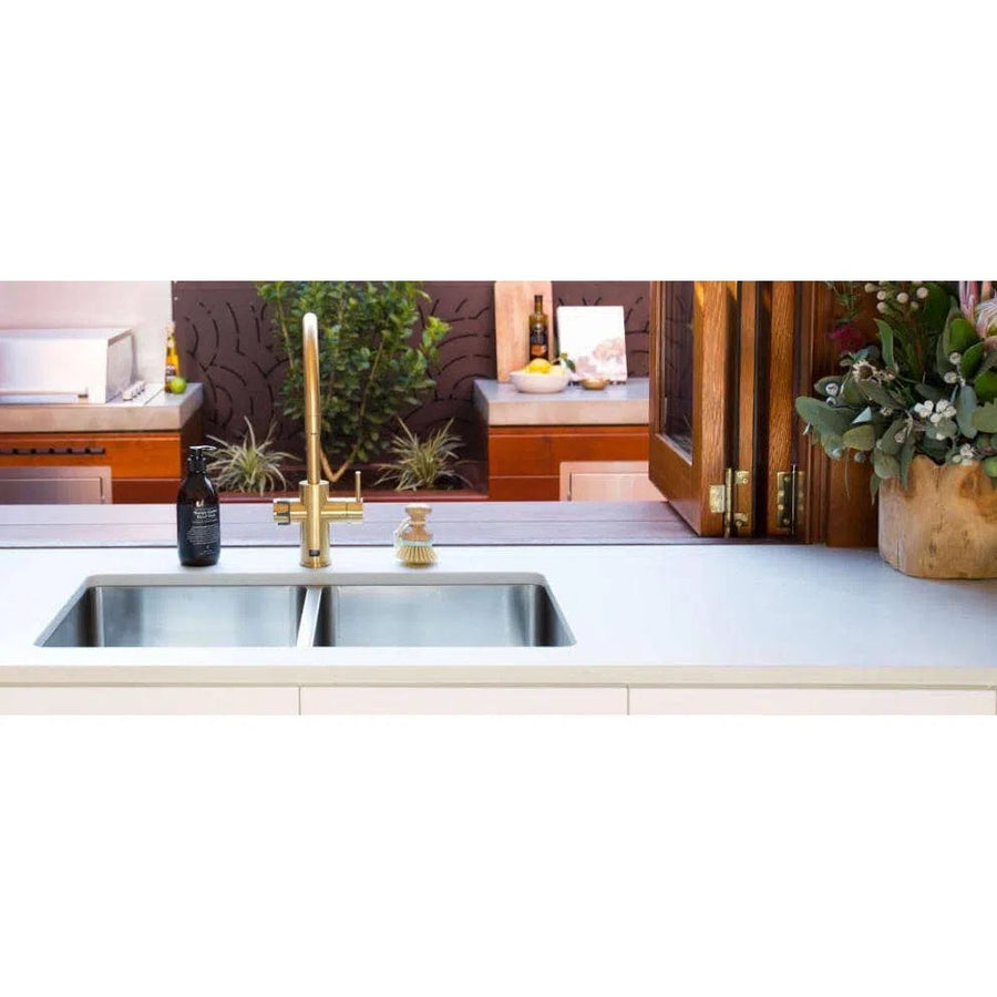 Double Bowl Sink Oliveri Oliveri Sonetto Double Bowl Undermount Sink SN1063U