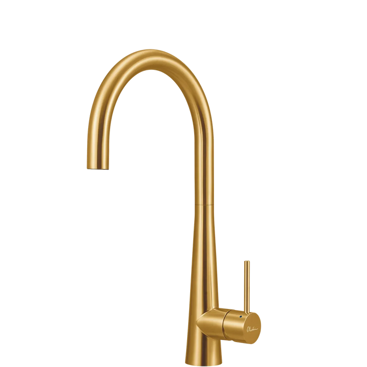 Oliveri Essente Stainless Steel Goose Neck Mixer