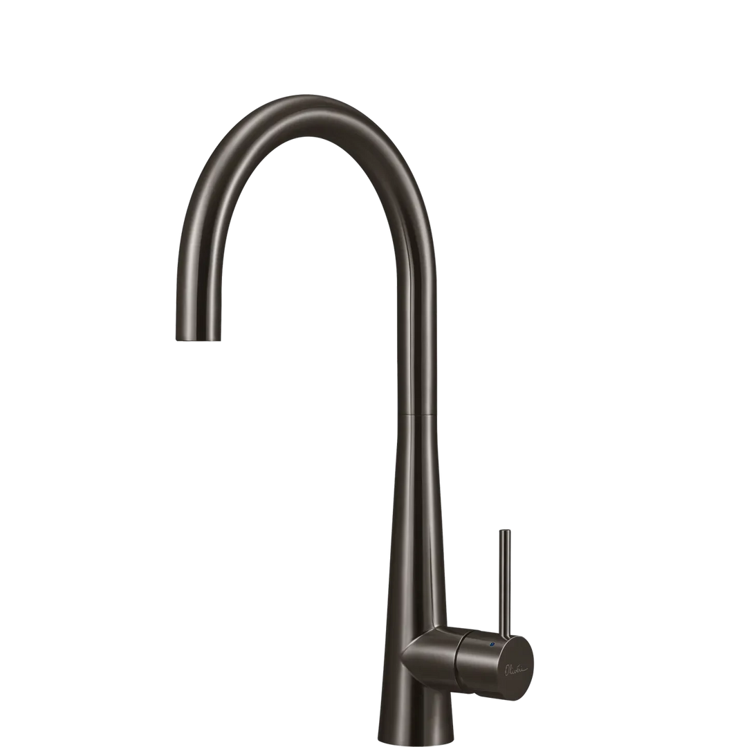 Oliveri Essente Stainless Steel Goose Neck Mixer