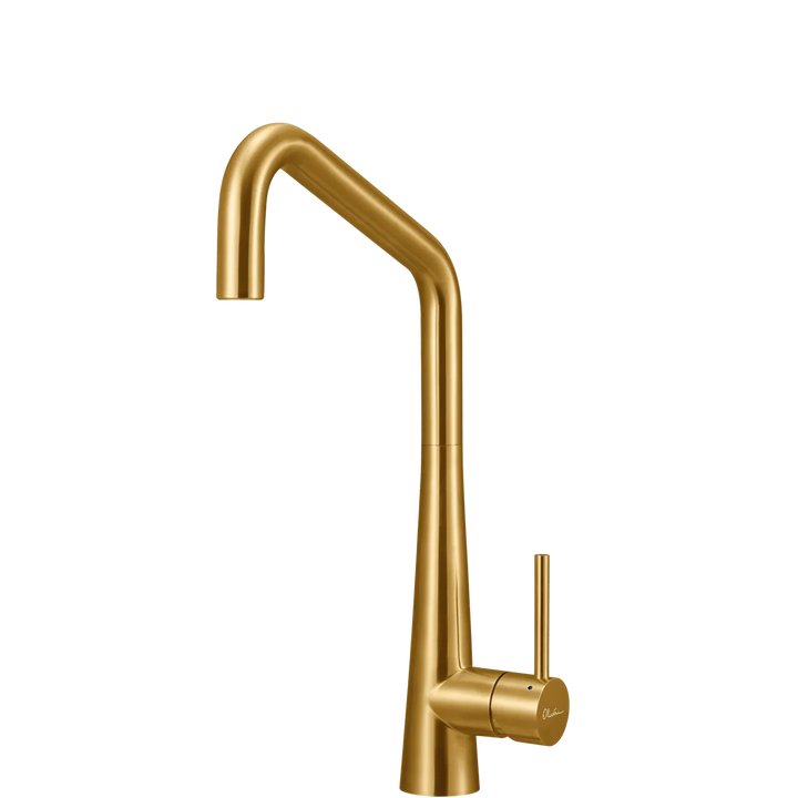 Oliveri Essente Stainless Steel Square Goose Neck Mixer