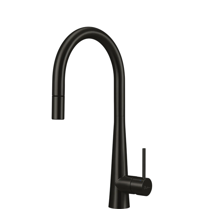 Oliveri Essente Stainless Steel Goose Neck Pull Out Mixer