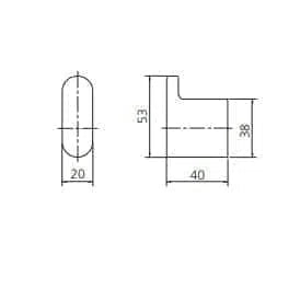 Oliveri Madrid Robe Hook
