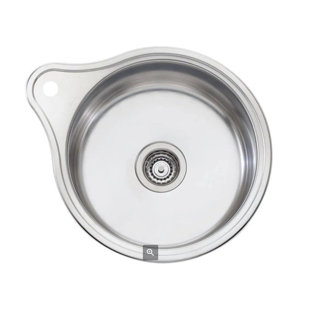 Solitaire Round Bowl Sink With Tap Landing