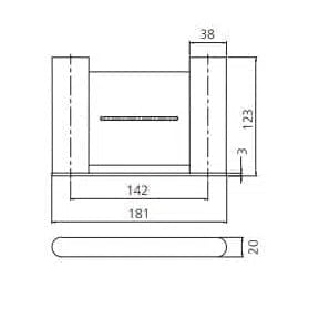 Oliveri Madrid Soap Holder With Shelf