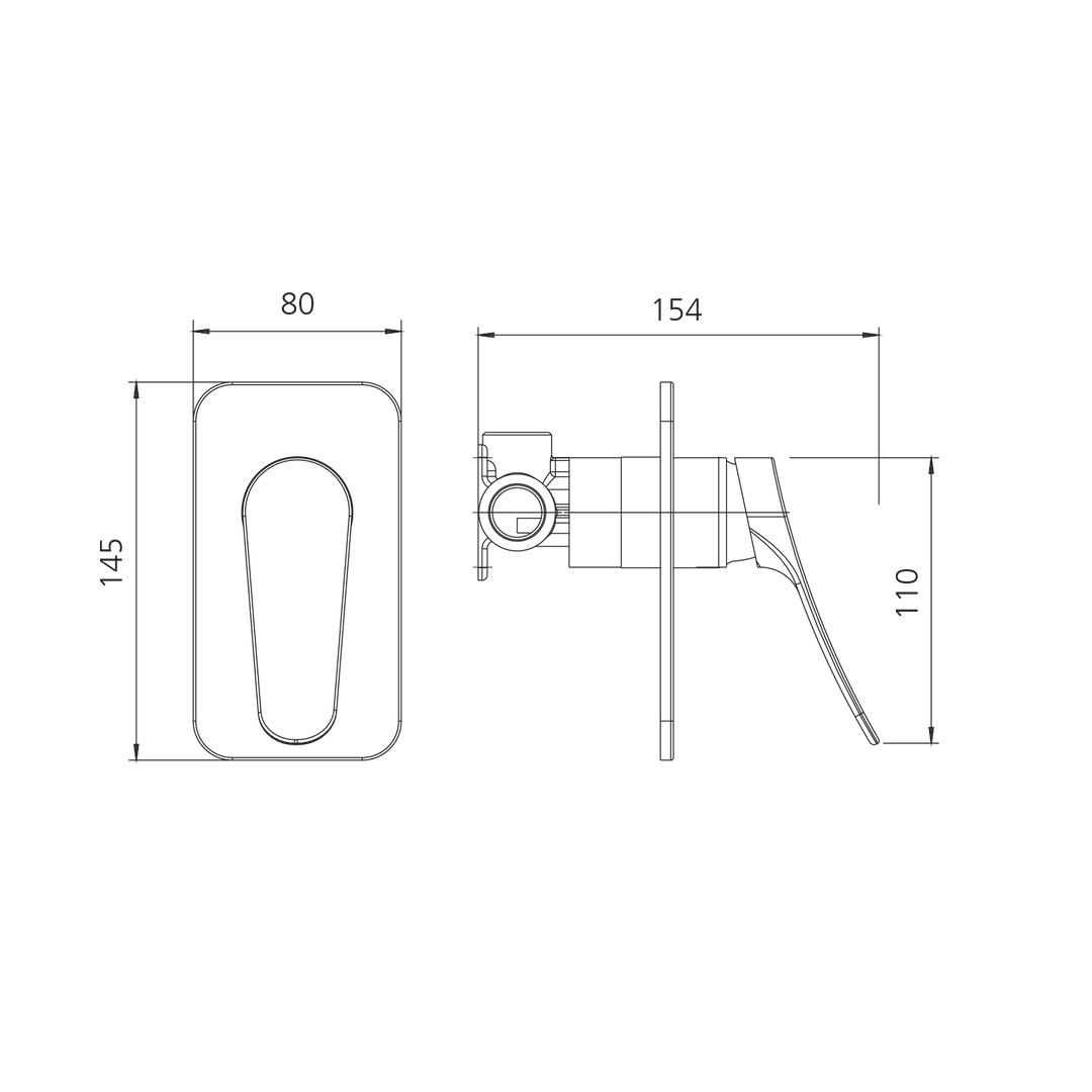 Oliveri Verona Lead Free Wall Mixer