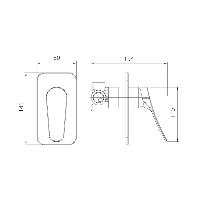Oliveri Verona Lead Free Wall Mixer