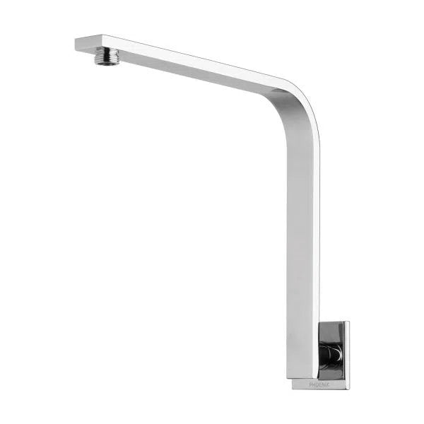 Phoenix Vivid Slimline High-Rise Shower Arm Square Plate