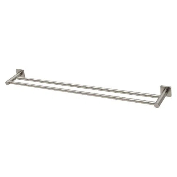 Phoenix Radii Double Towel Rail Square Plate