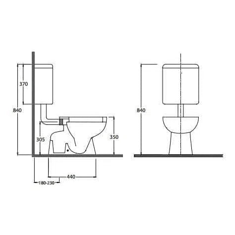 RAK Junior Low Level Toilet Suite