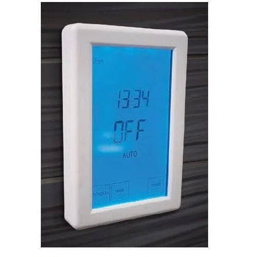 Touch Screen Timer For Heated Towel Ladder - White Vertical