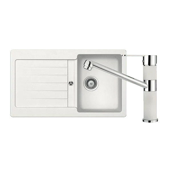 Schock Typos Single Bowl with Drainer + 400456A Kitchen Mixer