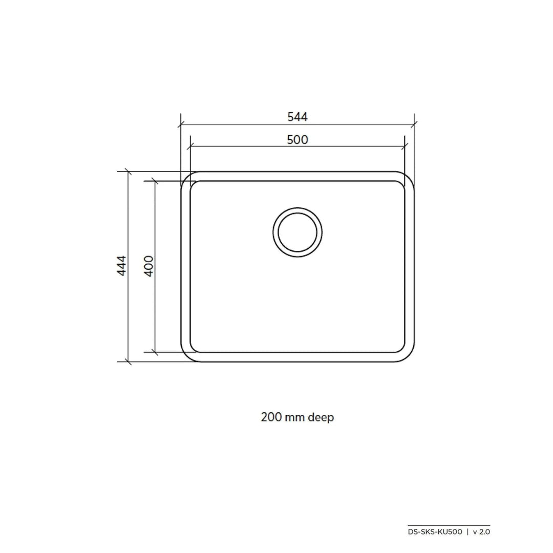 Seima Kubic 500 Stainless Steel Sink