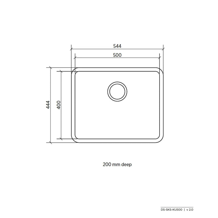 Seima Kubic 500 Stainless Steel Sink