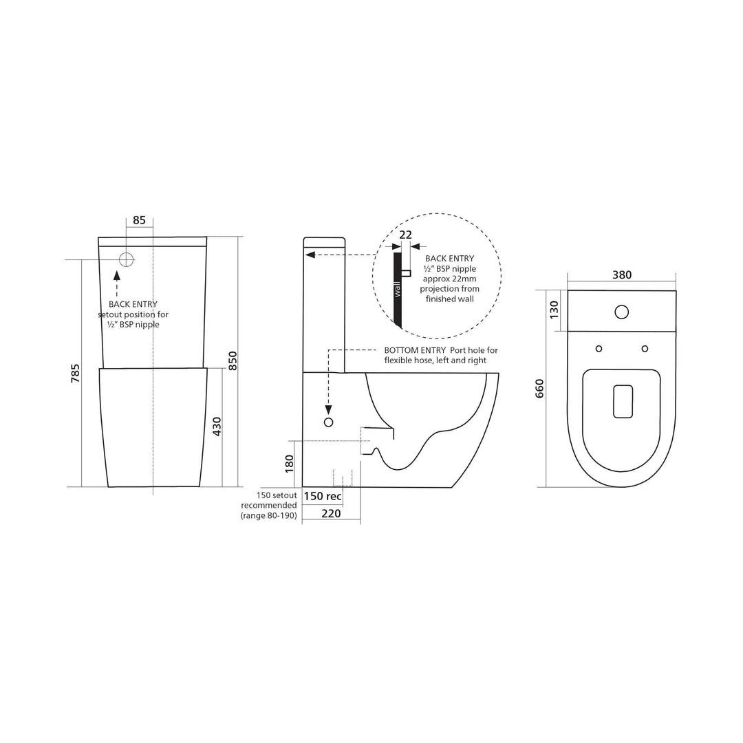 Seima Arko Wall faced Toilet Suite