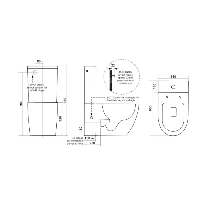Seima Arko Wall faced Toilet Suite