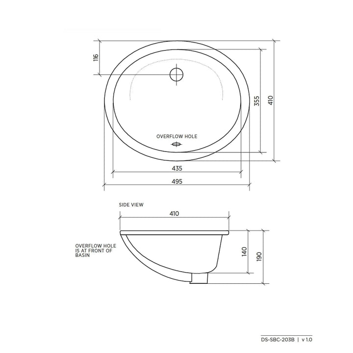 Seima Arko 203 Undermount Basin