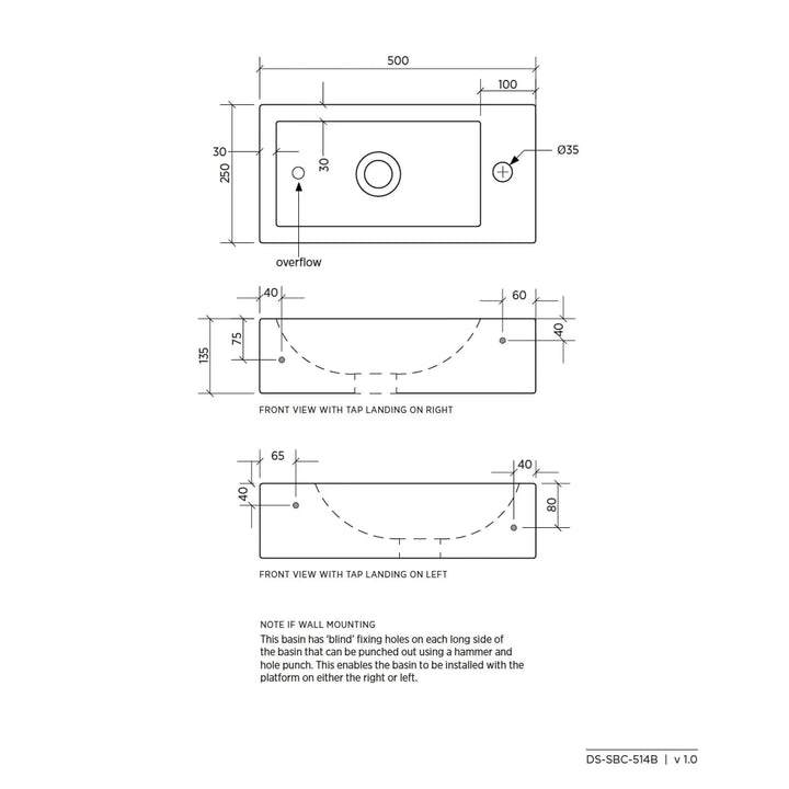 Seima Kyra 514 Wall Basin