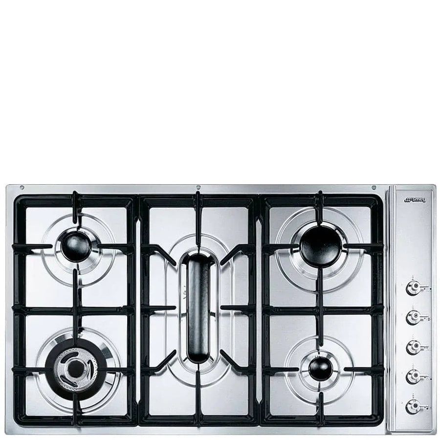 Gas Cooktop Smeg Smeg 90cm Hob Classic Gas Cooktop Stainless Steel CIR93AXS3