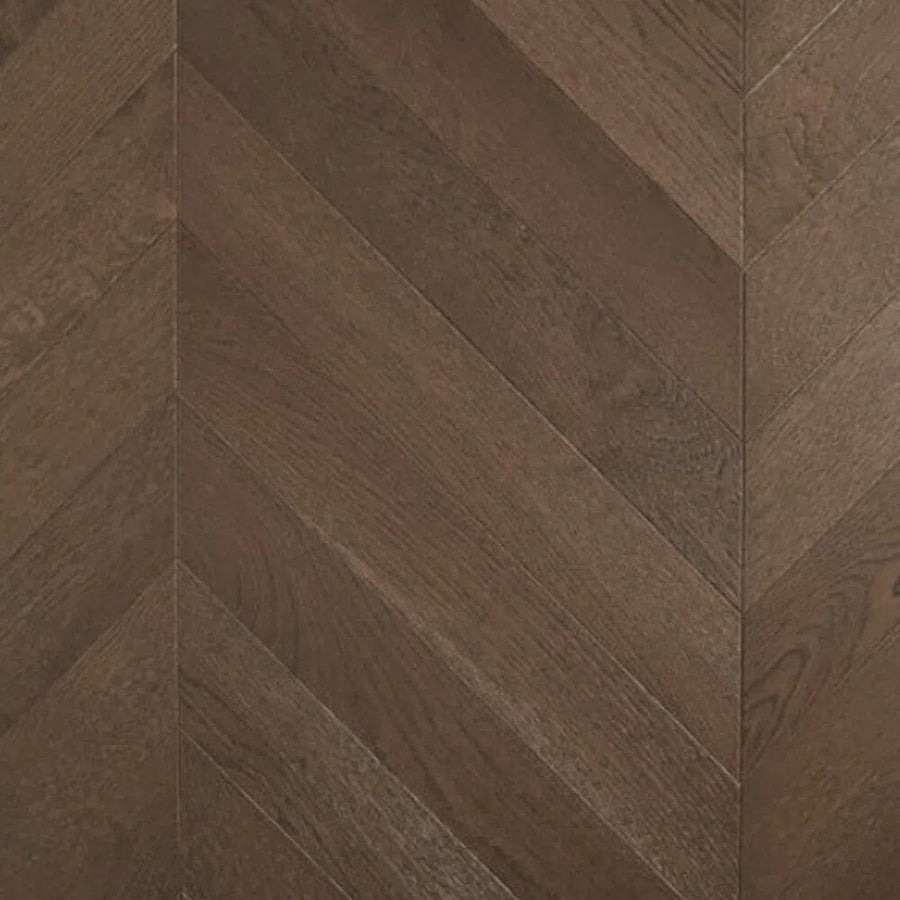 Chevron Parquetry Tait Flooring Dark Brown - Preference De Marque Engineered Chevron Parquetry