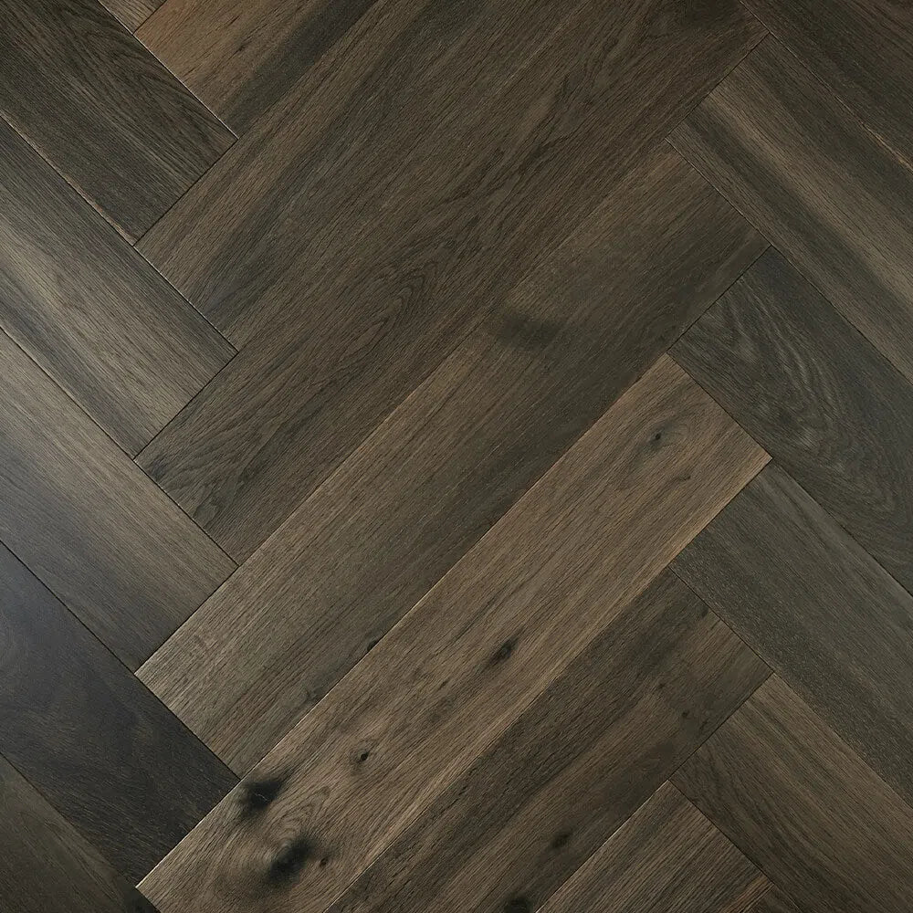 Ash Grey - Preference De Marque Engineered Herringbone Parquetry