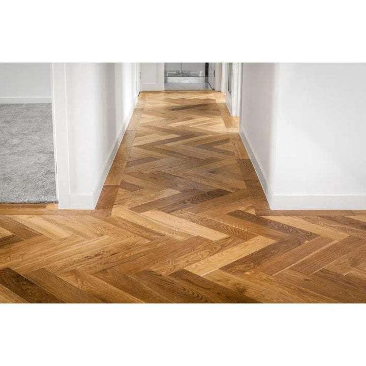 Cognac - Preference De Marque Engineered Herringbone Parquetry