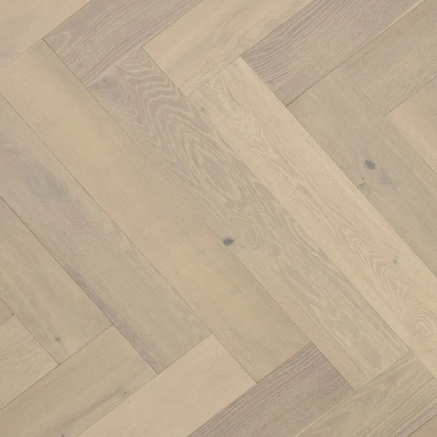 Herringbone Parquetry Tait Flooring Dove Grey - Highland Oak Engineered Herringbone Parquetry