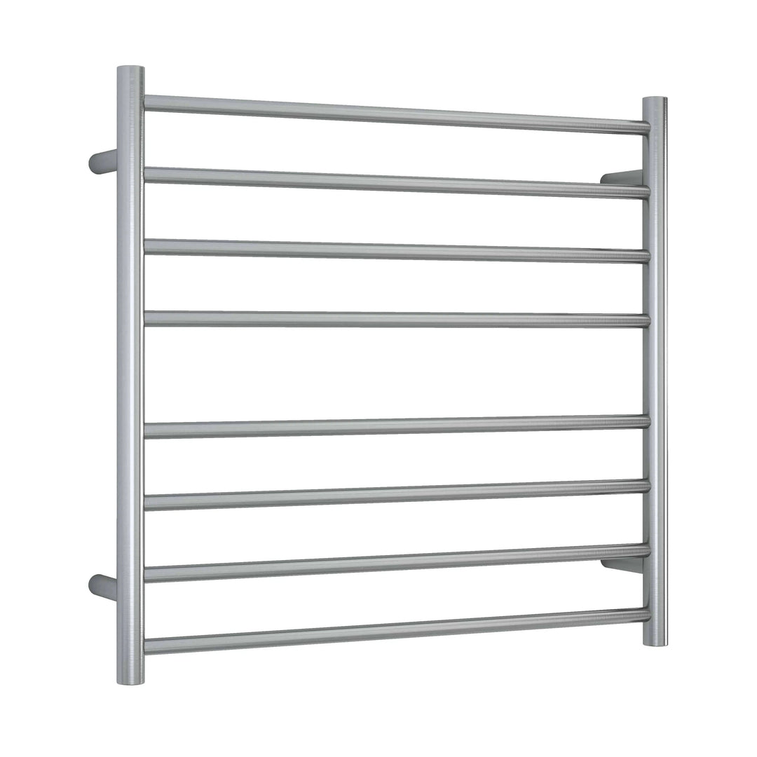 Thermorail Brushed Straight Round Ladder Heated Towel Ladder