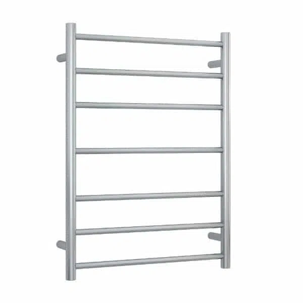 Thermorail Brushed Straight Round Ladder Heated Towel Ladder