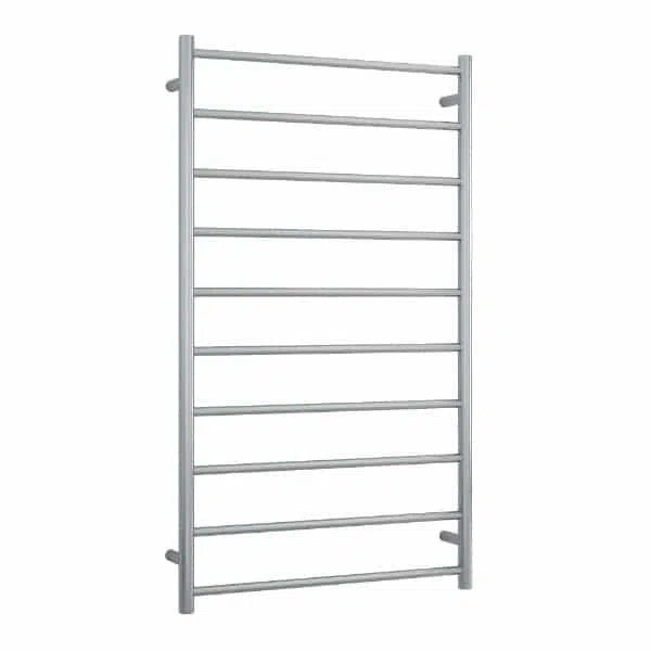 Thermorail Brushed Straight Round Ladder Heated Towel Ladder