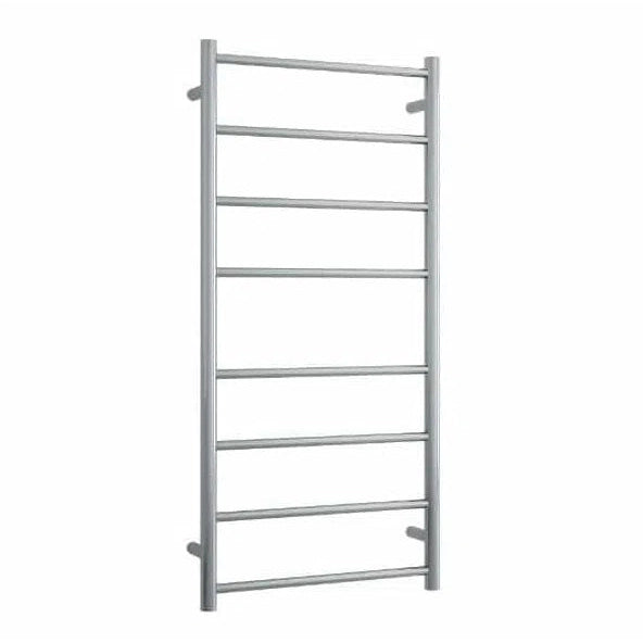 Thermogroup Brushed Straight Round Ladder Heated Towel Rail - W530XH1120