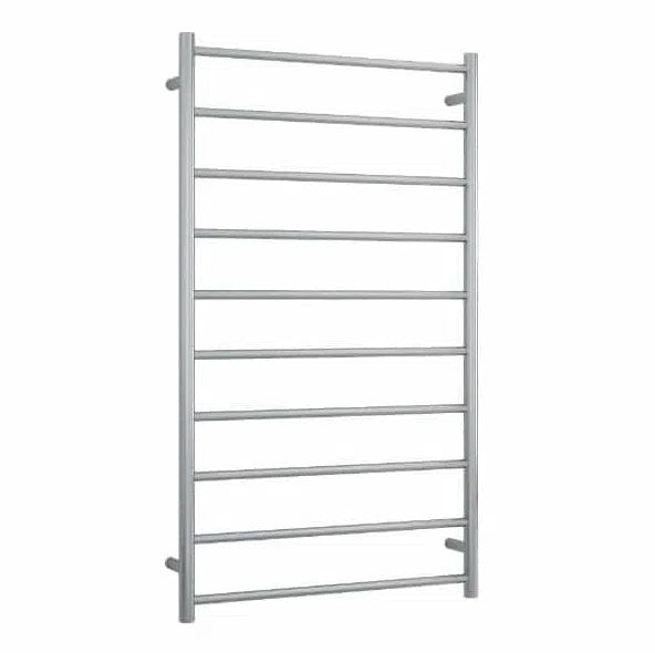 Thermogroup Brushed Straight Round Ladder Heated Towel Rail - W700XH1200
