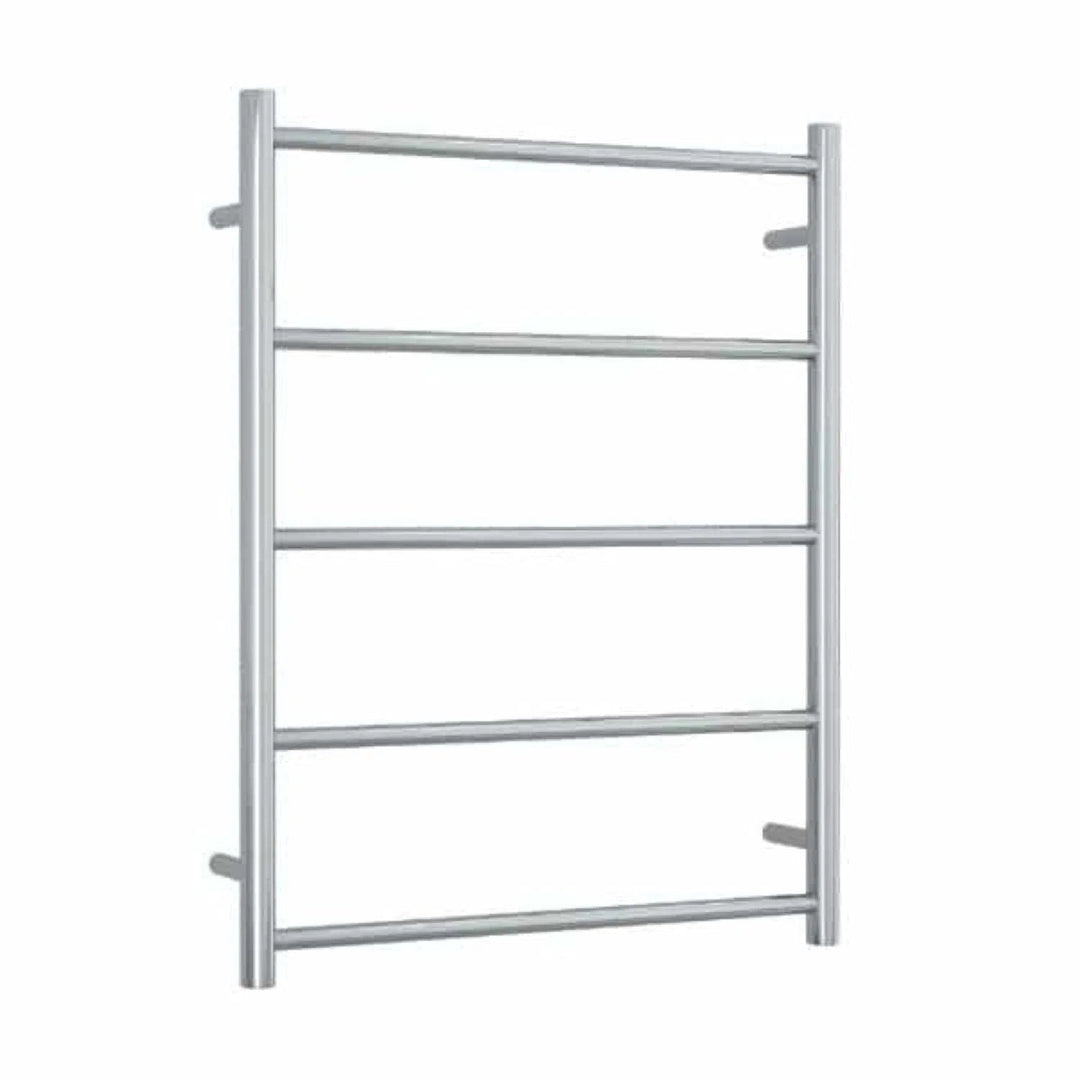 Thermorail 5 Bar Ladder Unheated Towel Rail Round Polished Stainless Steel