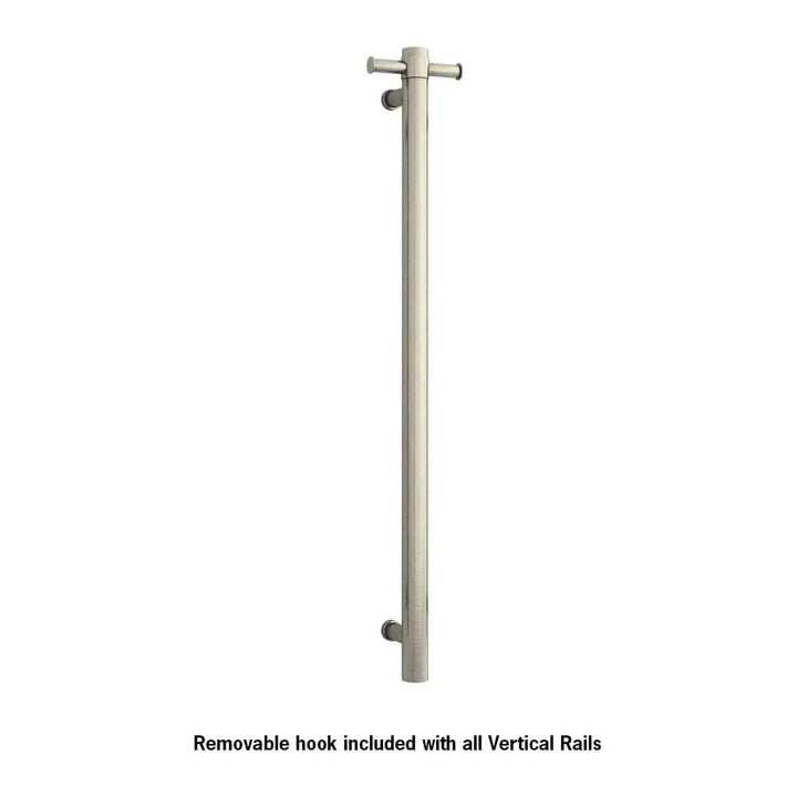 ThermoLadder Straight Round Vertical Single Heated Towel Ladder