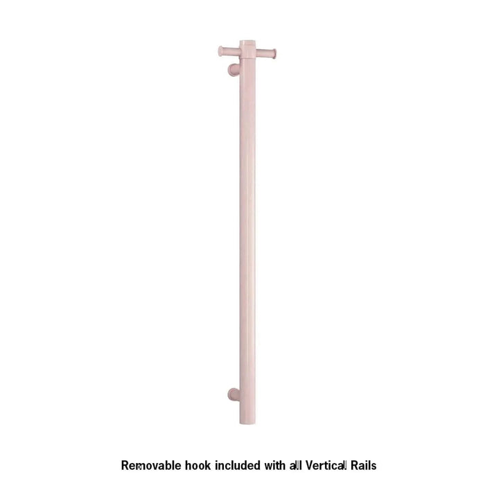 ThermoLadder Straight Round Vertical Single Heated Towel Ladder