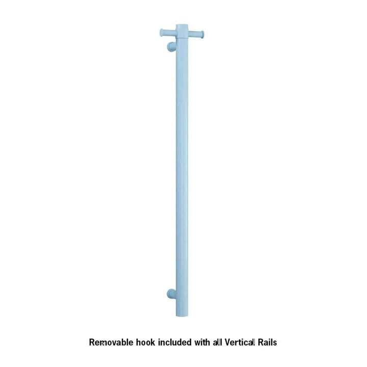 ThermoLadder Straight Round Vertical Single Heated Towel Ladder