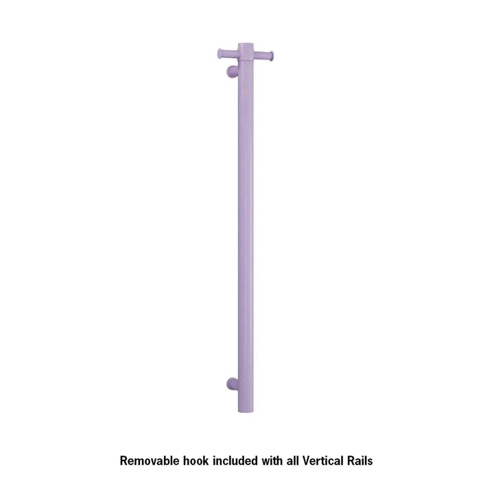 ThermoLadder Straight Round Vertical Single Heated Towel Ladder