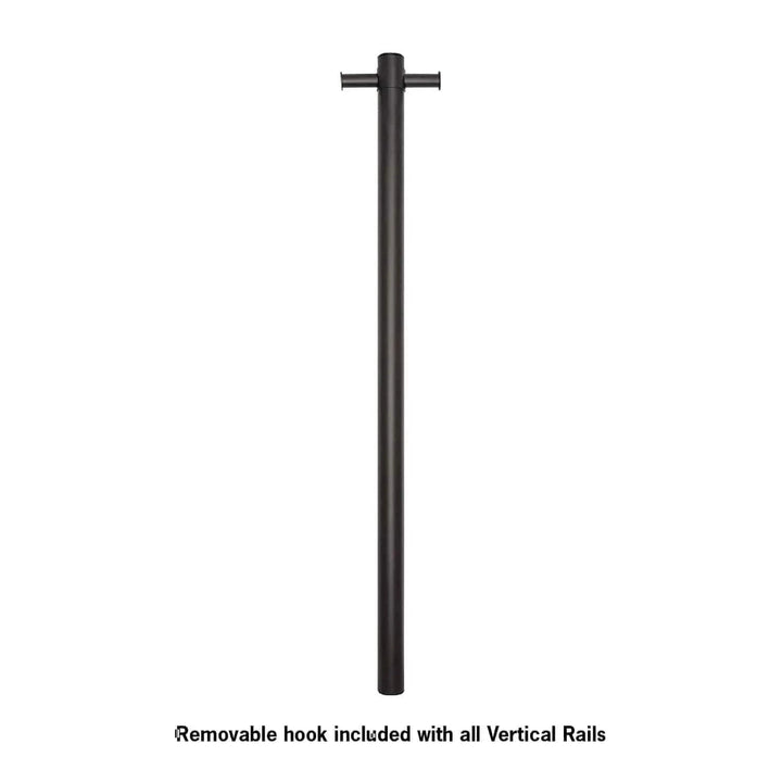 ThermoLadder Straight Round Vertical Single Heated Towel Ladder