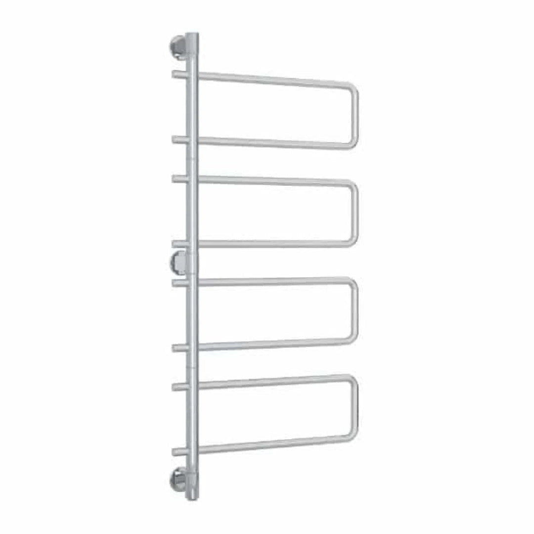 Thermorail 8 Bar Round Swivel Heated Towel Rail Polished Stainless Steel