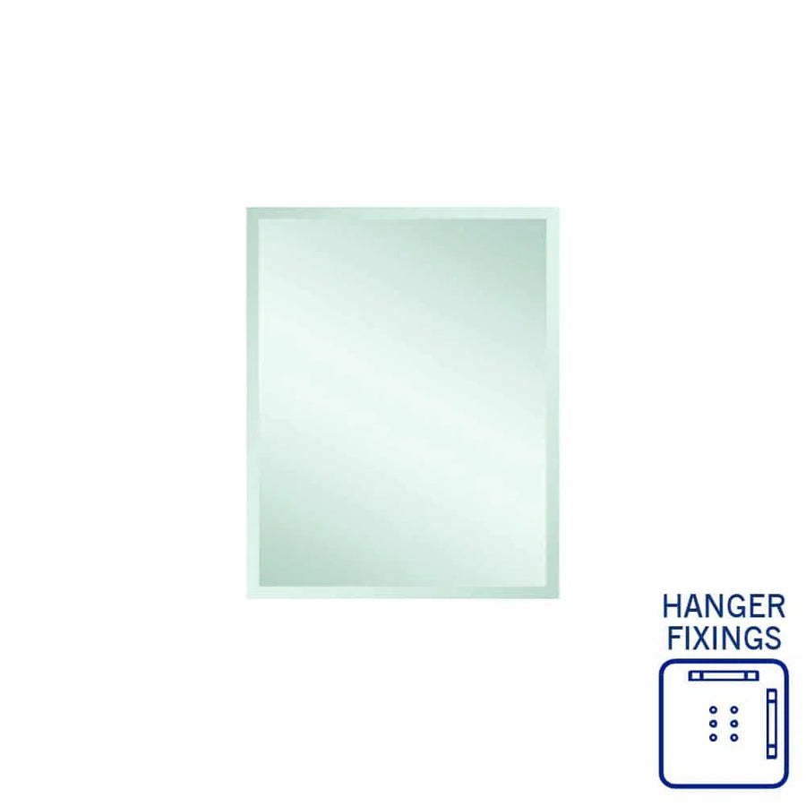 Thermogroup Montana Rectangle 25mm Bevel Edge Mirror Hangers / 60 x 75cm