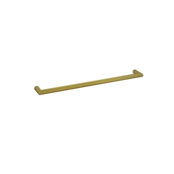 Thermorail Round Single Bar Heated Towel Rail Brushed Gold