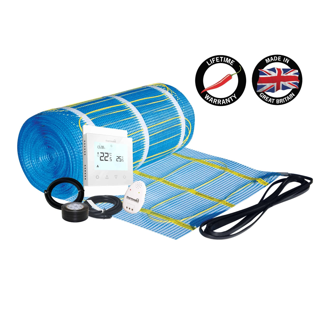 Thermonet 150W/m² Undertile Heating Kit + Thermostat